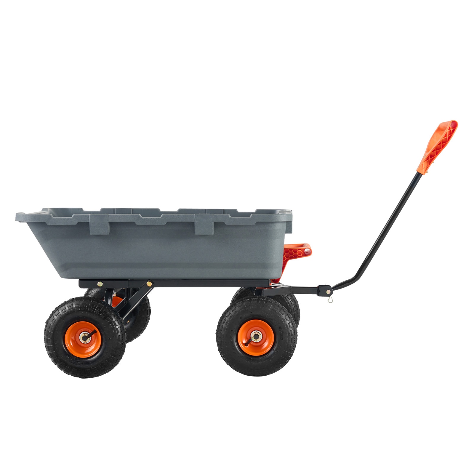 Garden Dump Cart With Steel Frame And Convertible Handle Utility_voghion.com